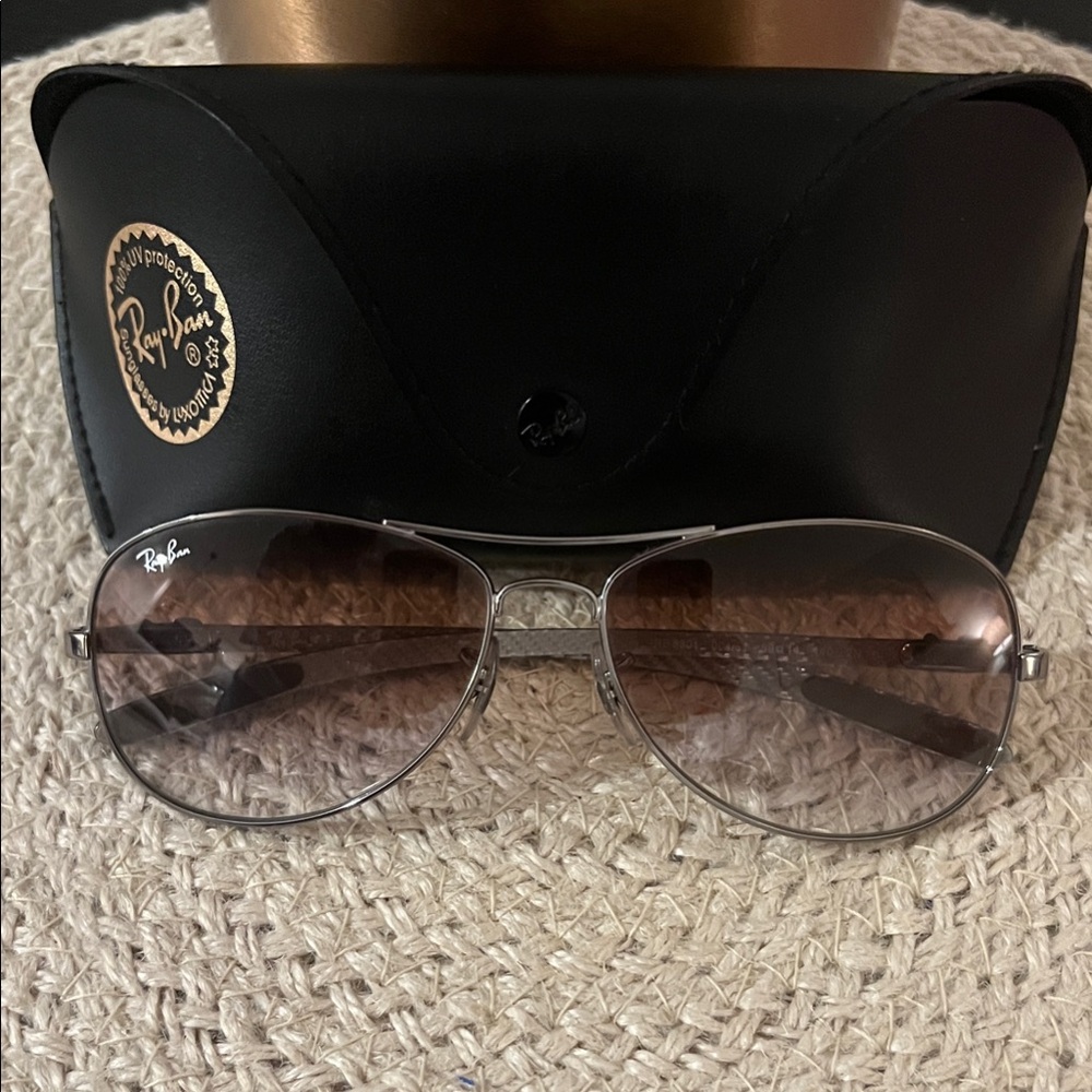 Ray-Ban Black and Silver Sunglasses